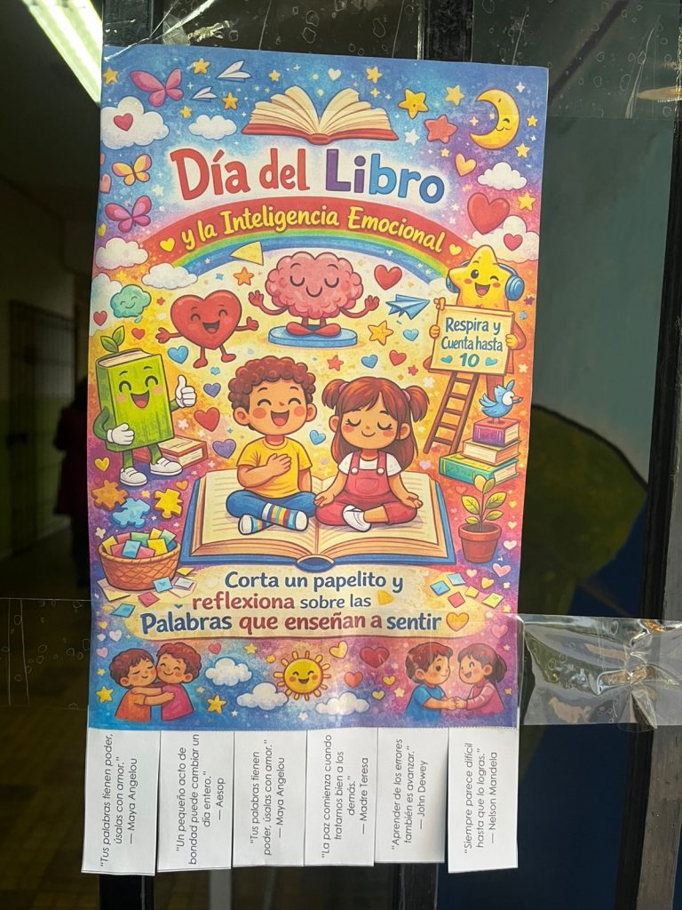 Nuestro establecimiento celebró el día del libro el 23 de abril, participando en cuentos, historias interactivas y creaciones. Desde Pre- Kinder hasta EPJA.